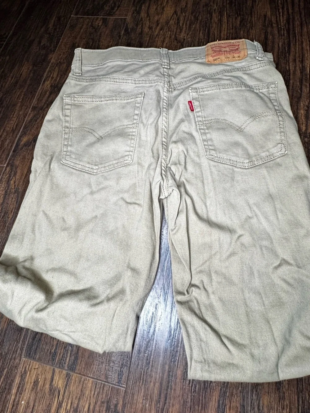 5/$25 Levi's Khaki Casual Chino Pants with Red Waistband Detail size 16